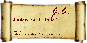 Jankovics Olivér névjegykártya